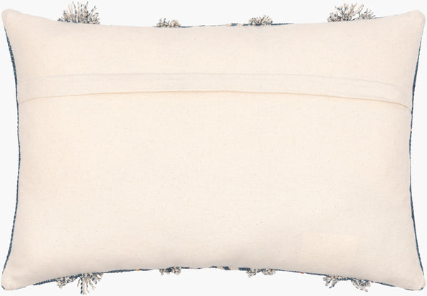 Surya Ashbury Boho-inspired Accent Pillow - 18"X18" Cotton Decor With Vibrant Colors & Easy Care Dark Blue Cotton,Cotton Asb001-1818