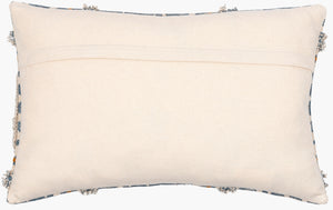 Surya Ashbury Boho-inspired Accent Pillow - 18"X18" Cotton Decor With Vibrant Colors & Easy Care Dark Blue Cotton,Cotton Asb002-1818d