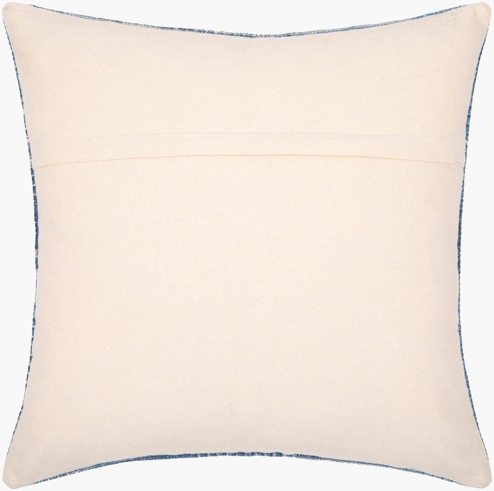 Surya Ashbury Bohemian Global Lumbar Pillow - 14"L X 22"W, Luxuriously Soft Cotton For Chic Comfort Blue Cotton,Cotton Asb003-1422