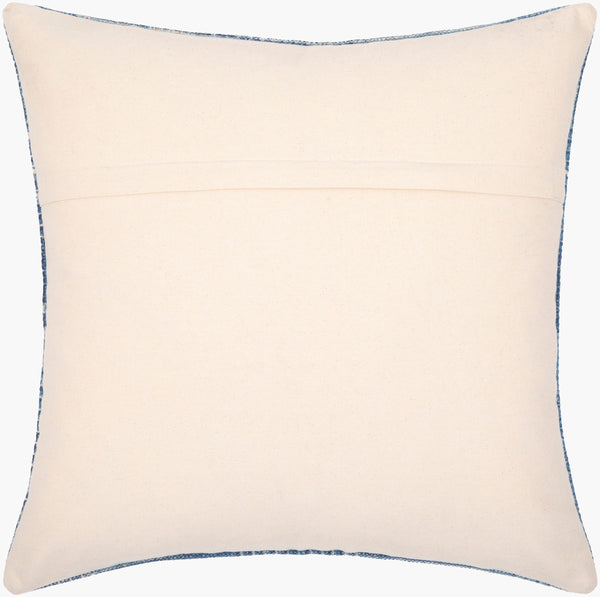 Surya Ashbury Bohemian Global Lumbar Pillow - 14"L X 22"W, Luxuriously Soft Cotton For Chic Comfort Blue Cotton,Cotton Asb003-1422
