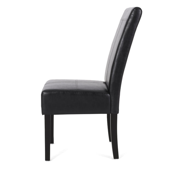 English Elm Pertica Upholstered Dining Chair Set of 2 with T-stitch Detail for Modern 38541.00PUMDNT