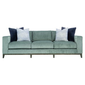 Bernhardt Bernhardt Noel Sofa — Made-To-Order 100"W Three-Seater With Feather-Down Cushions, Tapered Legs P7327A