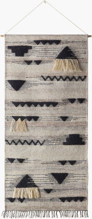 Livabliss Asher Hand-woven Wool Cotton Wall Hanging Global Artisan Textile for Living Room ASE3002-265