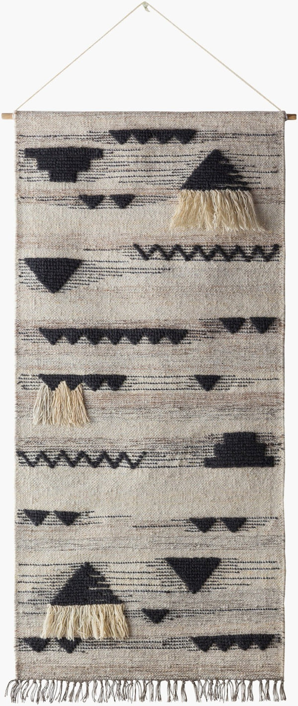 Livabliss Asher Hand-woven Wool Cotton Wall Hanging Global Artisan Textile for Living Room ASE3002-265
