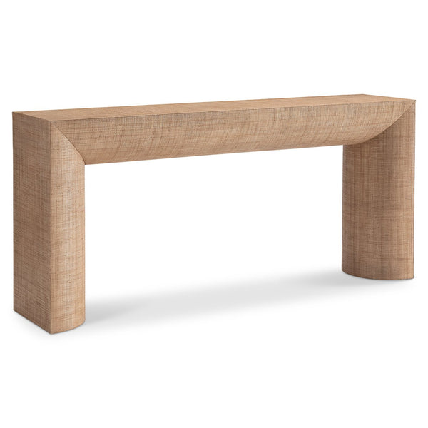 Bernhardt Bernhardt Brasea Hand Woven Raffia Console Table for Entryway or Living Room 394912