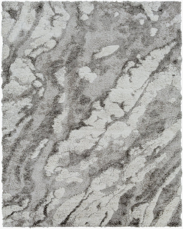 Livabliss Alta Shag Polypropylene Area Rug Scandinavian Modern Plush Pile Entryway Accent Gray, Light Gra 7'10" x 10' ASG2301-71010