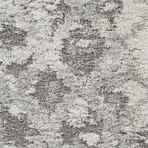Livabliss Alta Plush Shag Rug Neutral Polypropylene High Pile Comfort for Modern Living Spaces White, Light Gr 2' x 2'11" ASG2305-23