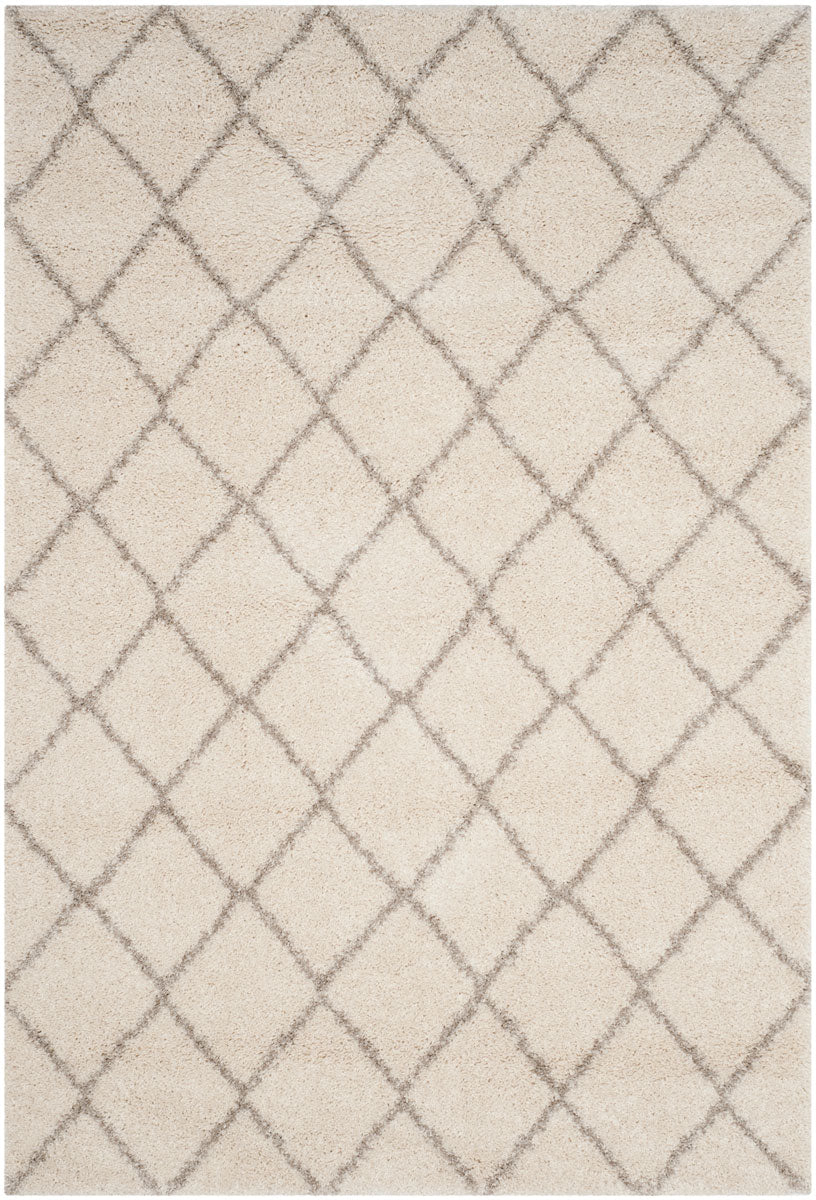 Safavieh Arizona Shag 742 Power Loomed 60% Polypropylene, 35% Jute, 5% Polyester Rug Ivory / Beige ASG742A-26