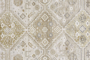 Feizy Rugs Aura Luxurious Modern Persian Area Rug - Durable Polyester Blend With Elegant Gold & Silver Design Gold,Ivory Polyester,Polypropylene Aur3738fgldivyp18