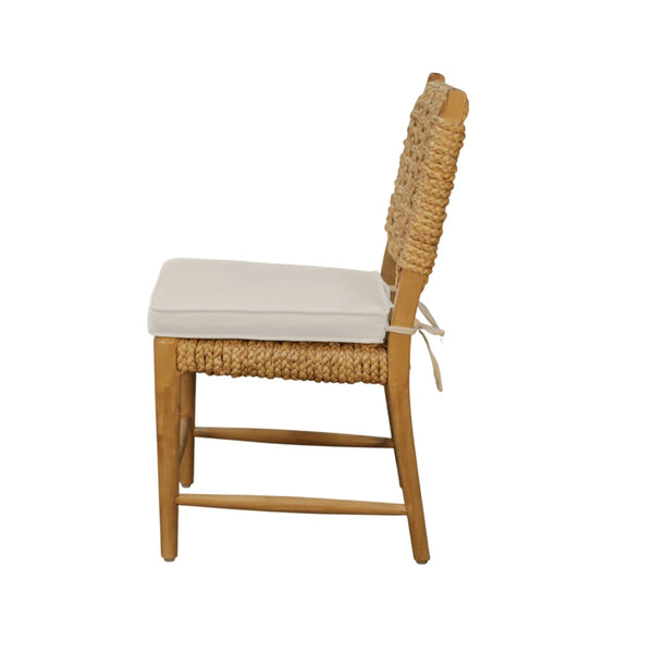 Ashbury Water Hyacinth Woven Dining Chairs Set of 2 Coastal Natural Fiber Seats