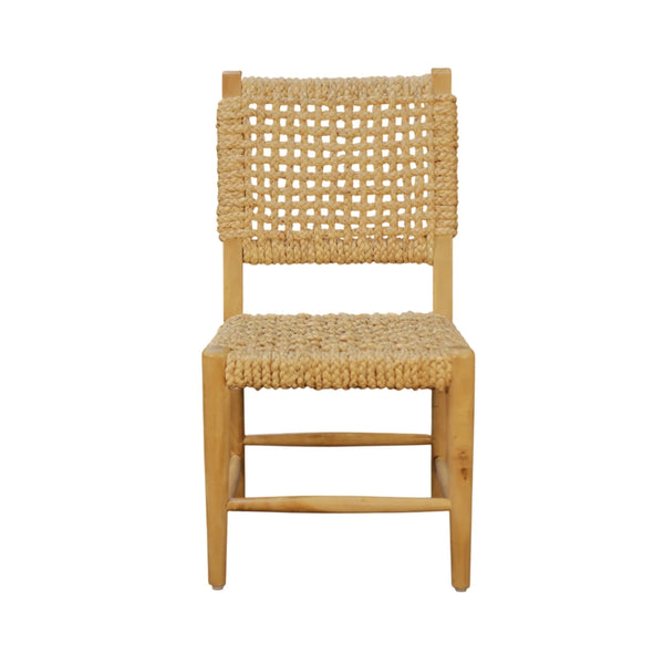 Ashbury Water Hyacinth Woven Dining Chairs Set of 2 Coastal Natural Fiber Seats