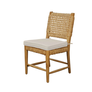 Ashbury Water Hyacinth Woven Dining Chairs Set of 2 Coastal Natural Fiber Seats