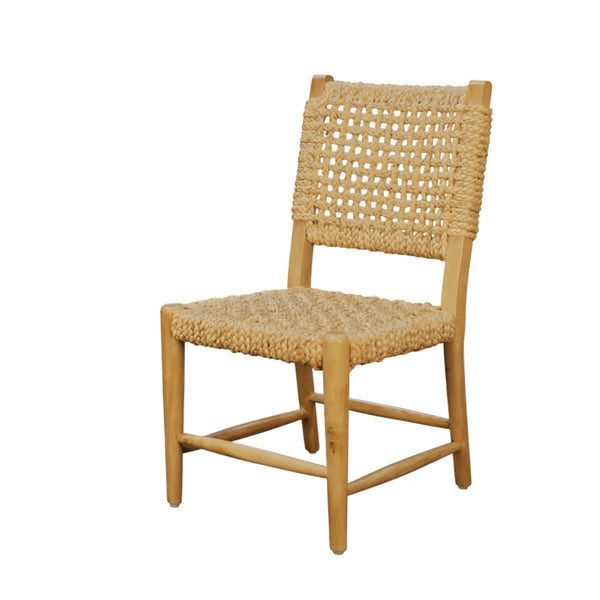 Ashbury Water Hyacinth Woven Dining Chairs Set of 2 Coastal Natural Fiber Seats