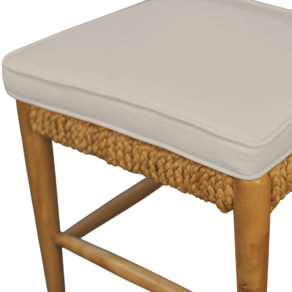 Ashbury Water Hyacinth Woven Dining Chairs Set of 2 Coastal Natural Fiber Seats