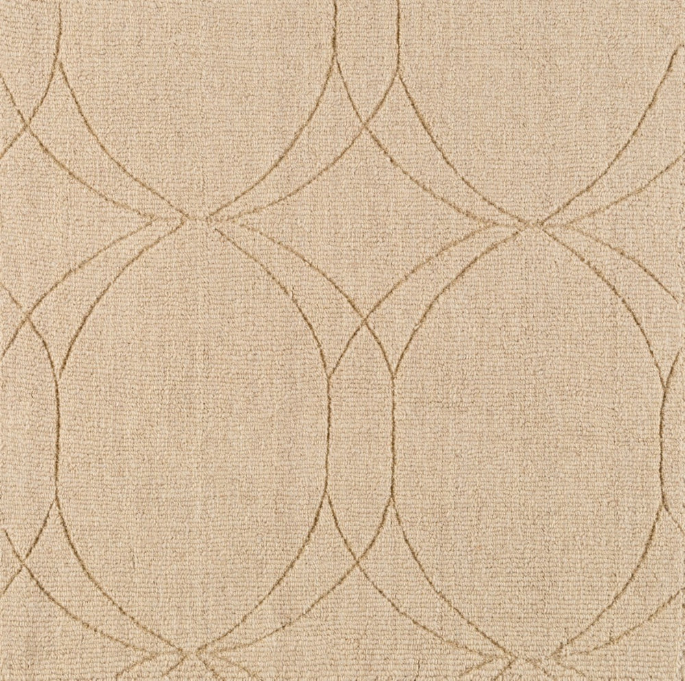 Surya Ashlee 5' X 7'6" Handmade Wool Rug - Modern Low Pile Design For Elegant Home Decor & Style Tan Wool Asl1000-576