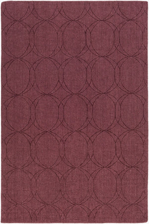 Surya Ashlee 5' X 7'6" Handmade Wool Rug - Modern Low Pile Design For Elegant Home Decor & Style Dark Brown Wool Asl1004-810