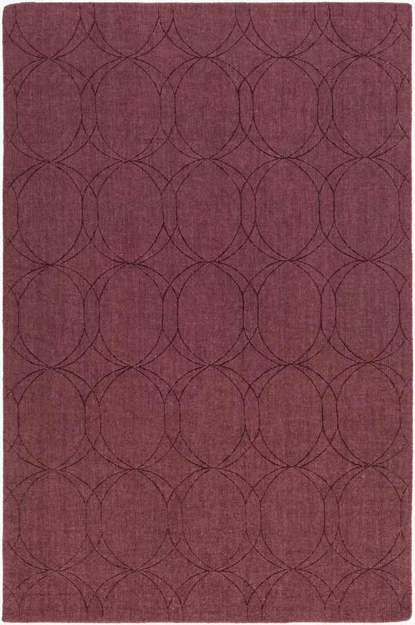 Surya Ashlee 5' X 7'6" Handmade Wool Rug - Modern Low Pile Design For Elegant Home Decor & Style Dark Brown Wool Asl1004-810
