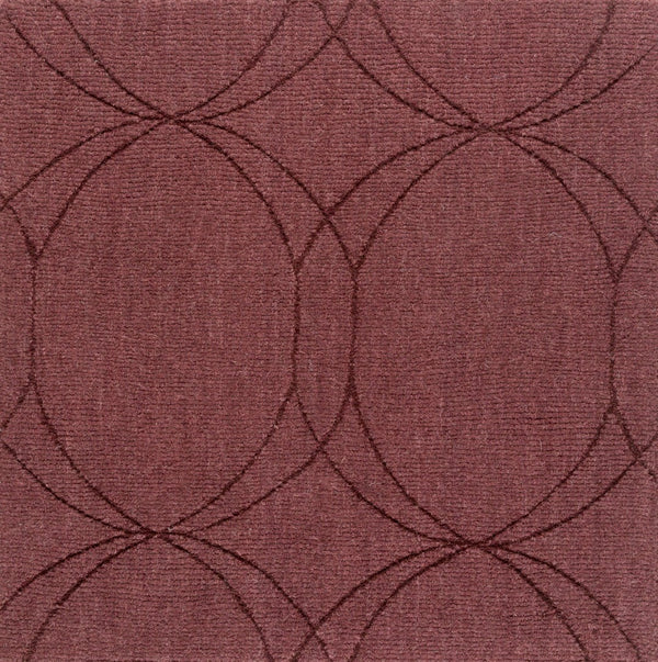 Surya Ashlee 5' X 7'6" Handmade Wool Rug - Modern Low Pile Design For Elegant Home Decor & Style Dark Brown Wool Asl1004-810