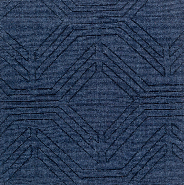 Surya Ashlee 5' X 7'6" Handmade Wool Rug - Modern Low Pile Design For Elegant Home Decor & Style Blue Wool Asl1009-23