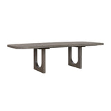 Drew & Jonathan Home Griffith Double Pedestal Dining Table Gray with Light Wood Finish P367-DR-K2 Pulaski Furniture