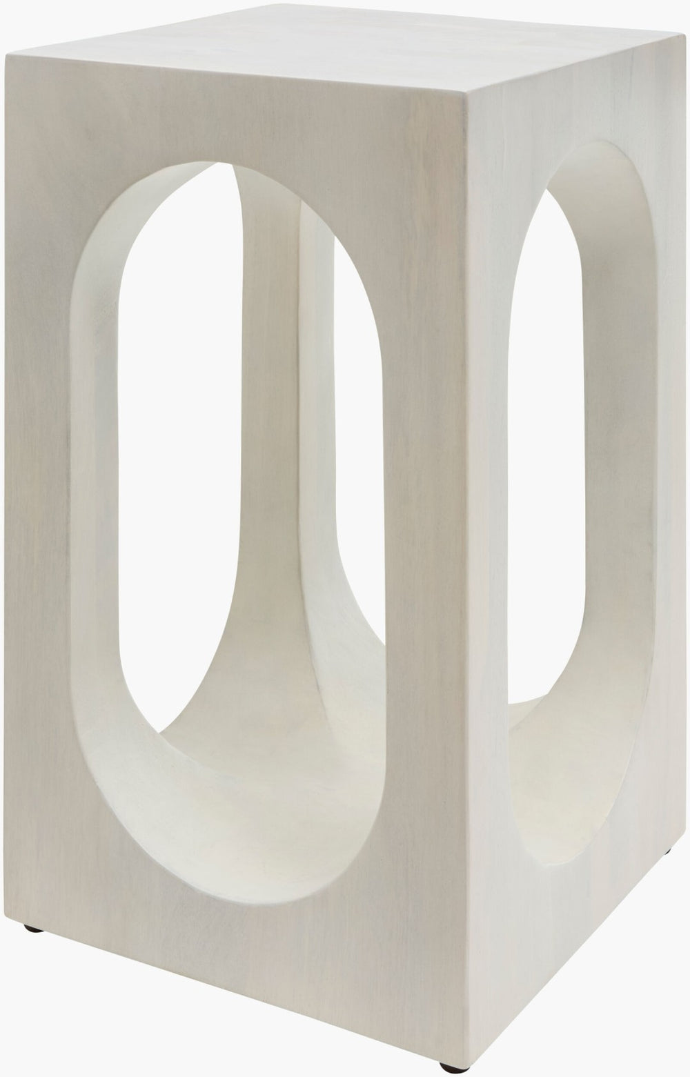 Surya Asner Solid Mango Wood End Table Natural Grain Minimalist Design for Living Spaces ASNR003-201212