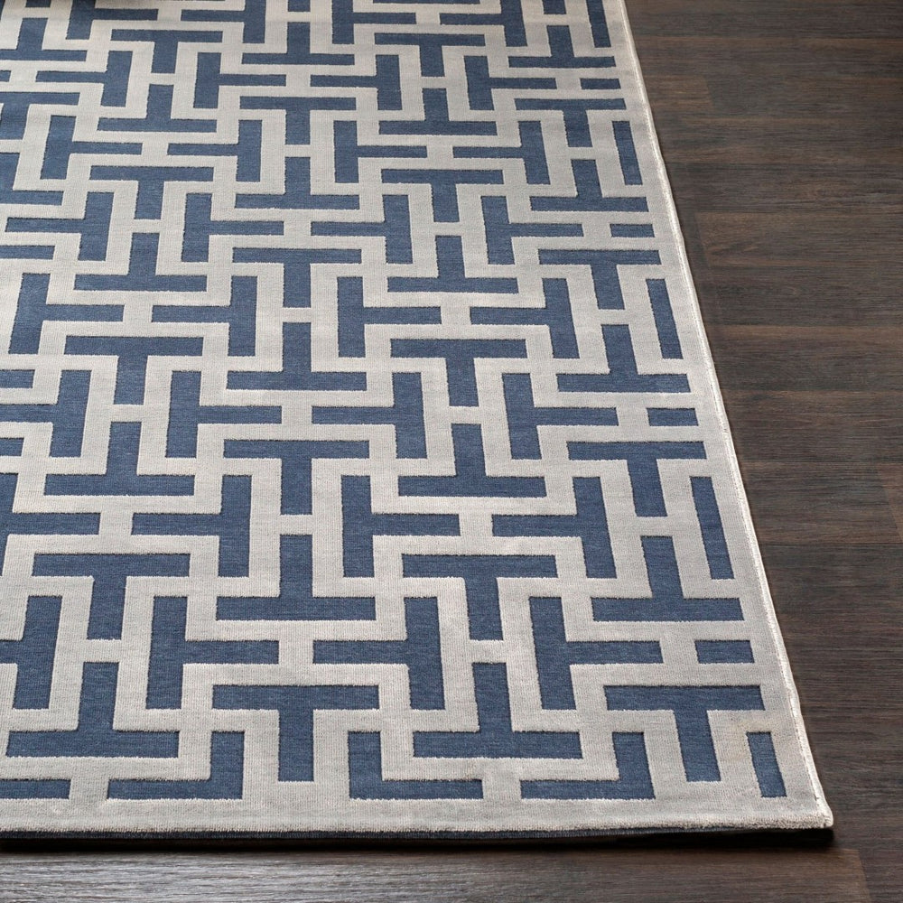 Livabliss Aesop Machine Woven Chenille Polyester Rug Low Pile Minimalist Entryway Accent ASP2312-23
