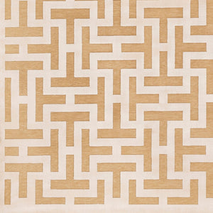 Livabliss Aesop Geometric Low Pile Chenille Accent Rug for Entryways Bedside Modern Decor Beige, Tan 2' x 2'11" ASP2313-23