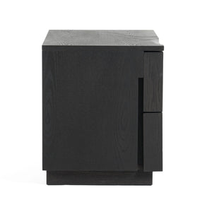 VIG Furniture Modrest Aspen - Modern Matte Brown Ash & Silver Nightstand VGVCN1801-NS