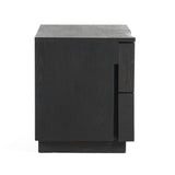 VIG Furniture Modrest Aspen - Modern Matte Brown Ash & Silver Nightstand VGVCN1801-NS