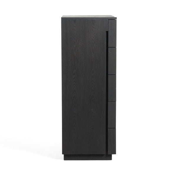 VIG Furniture Modrest Aspen - Modern Matte Brown Ash & Silver Chest VGVCJ1801-5H