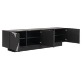 VIG Furniture Modrest Aspen - Modern Matte Brown Ash & Silver TV Stand VGVCTV1801-BRN