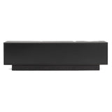 VIG Furniture Modrest Aspen - Modern Matte Brown Ash & Silver TV Stand VGVCTV1801-BRN