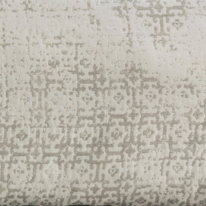 Livabliss Abstraction Cotton Geometric Print Sheet Set for Neutral Bedroom Decor Styling Ivory, Light Gr 88"W x 92"L, 26"W x 20"L ASR1000-FQSET