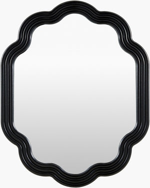 Livabliss Aysun Geometric Wall Mirror Mid-century Modern Frame for Entryway Bedroom or Console Onyx, Silver' 20"H x 16"W x 1"D ASUN004-2016
