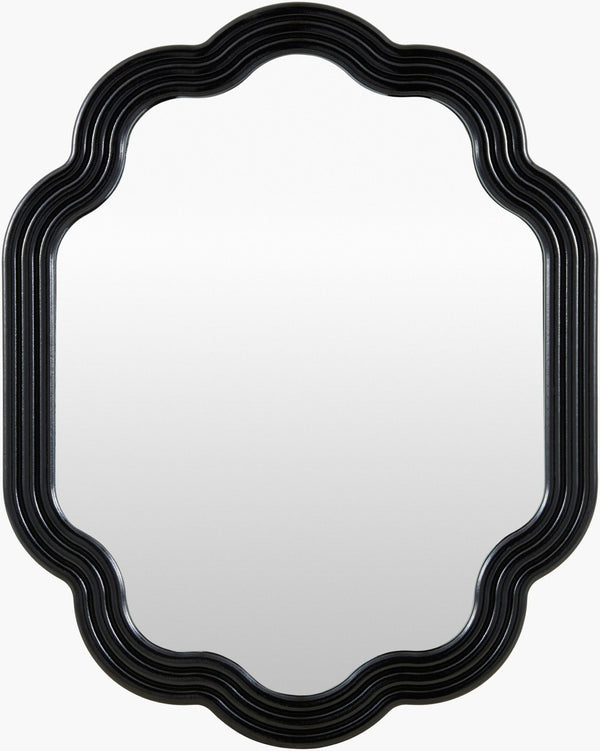 Livabliss Aysun Geometric Wall Mirror Mid-century Modern Frame for Entryway Bedroom or Console Onyx, Silver' 20"H x 16"W x 1"D ASUN004-2016