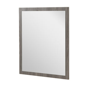 VIG Furniture Asus Italian Elm Grey Mirror – Vertical Wall Or Dresser Mount, Matte Veneer Frame, Made In Italy (94) VGACASUS-MIR-GRY