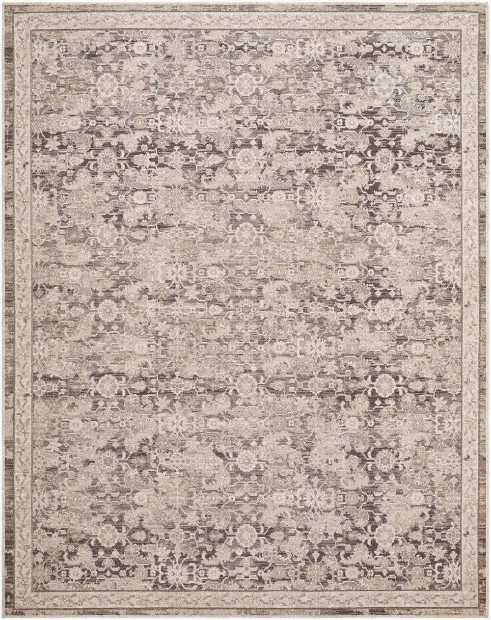 Livabliss Aston Villa Flatweave Polyester Area Rug Turkish Medallion Pattern for Living Dining Rooms Beige, Taupe 9' x 12' ASV2306-912