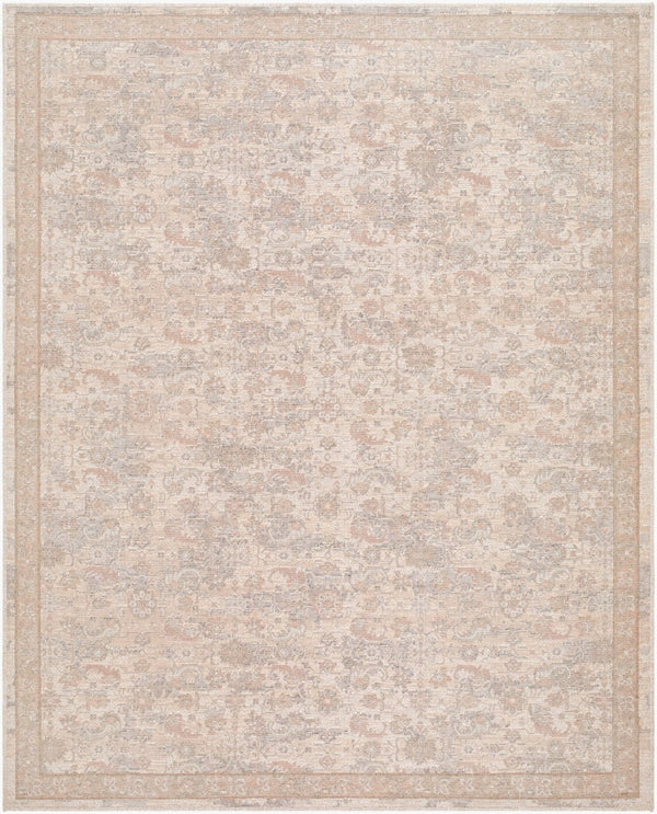 Livabliss Aston Villa Flatweave Area Rug Turkish Woven Polyester Medallion Pattern for Living Rooms Beige, Taupe 10' x 14' ASV2307-1014