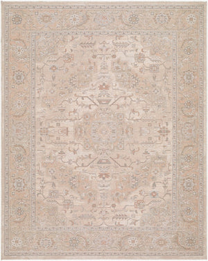 Livabliss Aston Villa Flatweave Polyester Area Rug Traditional Pattern for High Traffic Living Rooms Sandstone, Taup 7'10" x 10' ASV2308-71010