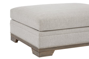 A.R.T. Furniture The Daily Ottoman: Elegant Cream Transitional Design For Stylish Living Rooms And Cozy Spaces   751504-5094