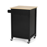 Christopher Knight Home® - Noble House - Maynard Contemporary Glass Paneled Kitchen Cart