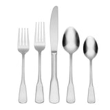 Oneida Colonial Boston 45-Piece Stainless Steel Flatware Set, Satin Finish, Service for 8