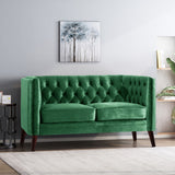 Christopher Knight Home® - Noble House - Holasek Contemporary Velvet Upholstered Tufted Loveseat