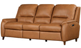 Parker House Austin - Caramel Cream Power Reclining Sofa And 2 Recliners Brown Top Grain Leather With Match (X) Maus-311ph-cmcr