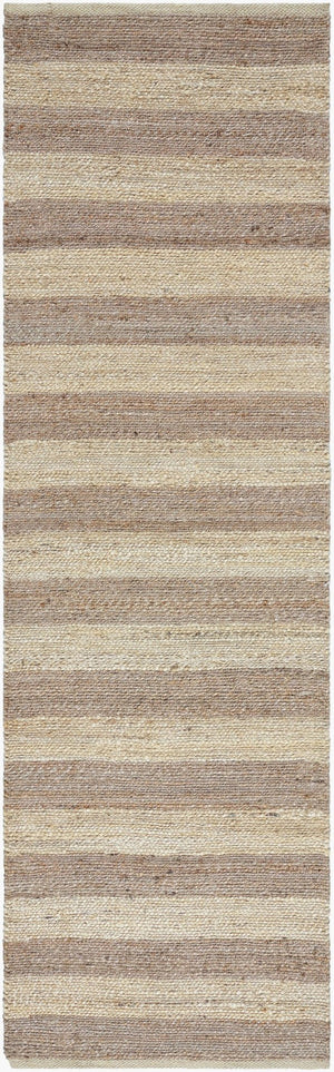 Livabliss Atina Handwoven Jute Flatweave Runner Natural Fiber Rug for Entryway or Hallway Tan, Beige 2'6" x 8' ATA2300-268