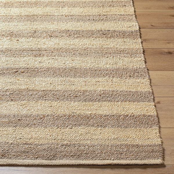 Livabliss Atina Handwoven Jute Flatweave Runner Natural Fiber Rug for Entryway or Hallway Tan, Beige 5' x 7'6" ATA2300-576