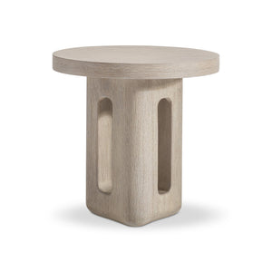 Bernhardt Bernhardt Lucerne Wire-brushed Oak Sculptural Accent Table for Modern Living Rooms 393122