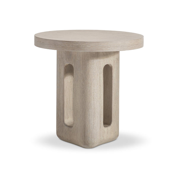 Bernhardt Bernhardt Lucerne Wire-brushed Oak Sculptural Accent Table for Modern Living Rooms 393122