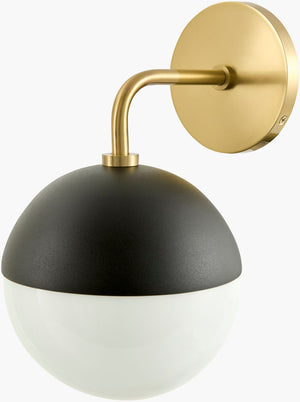 Livabliss Antibodi Atb-004 Art Deco Metal Glass Wall Sconce Warm Ambient Glow Accent ATB-004