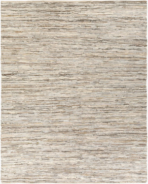 Surya Anthracite Handmade Leather Flatweave Rug Bohemian Artisan Accent for Entryway ATE8000-23